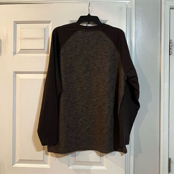 Eddie Bauer Men's XL Brown Long Sleeve Crew Neck Raglan T-Shirt - Picture 7 of 7